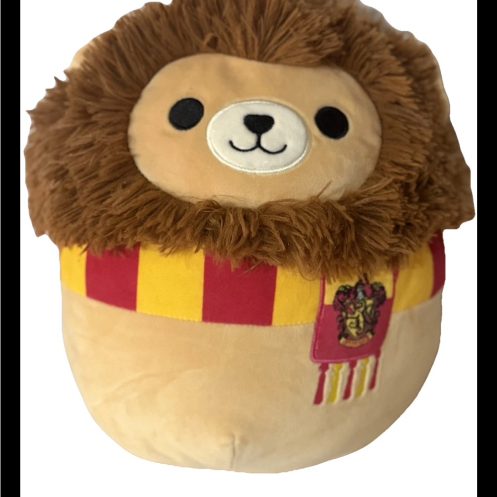 Squishmallows Kellytoy Harry Potter Gryffindor Lion Plush Toy 10” Great Cond